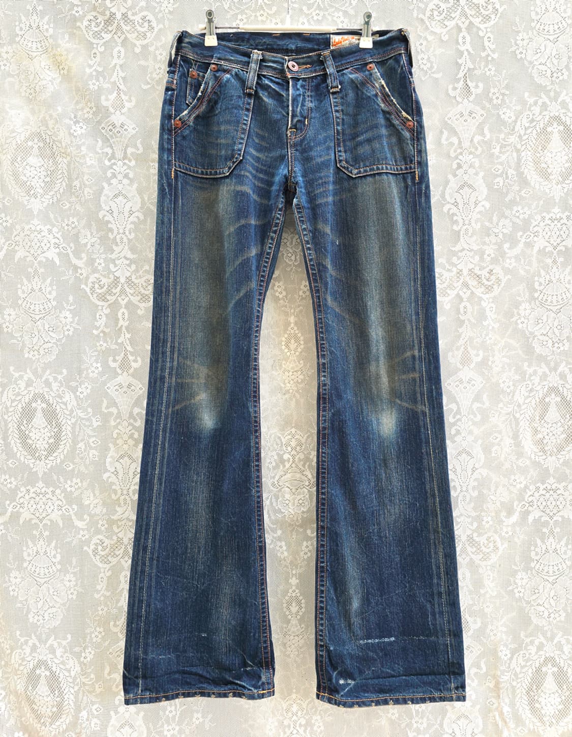 y2k 빅존 브래퍼스 셀비지 부츠컷 상품이미지1