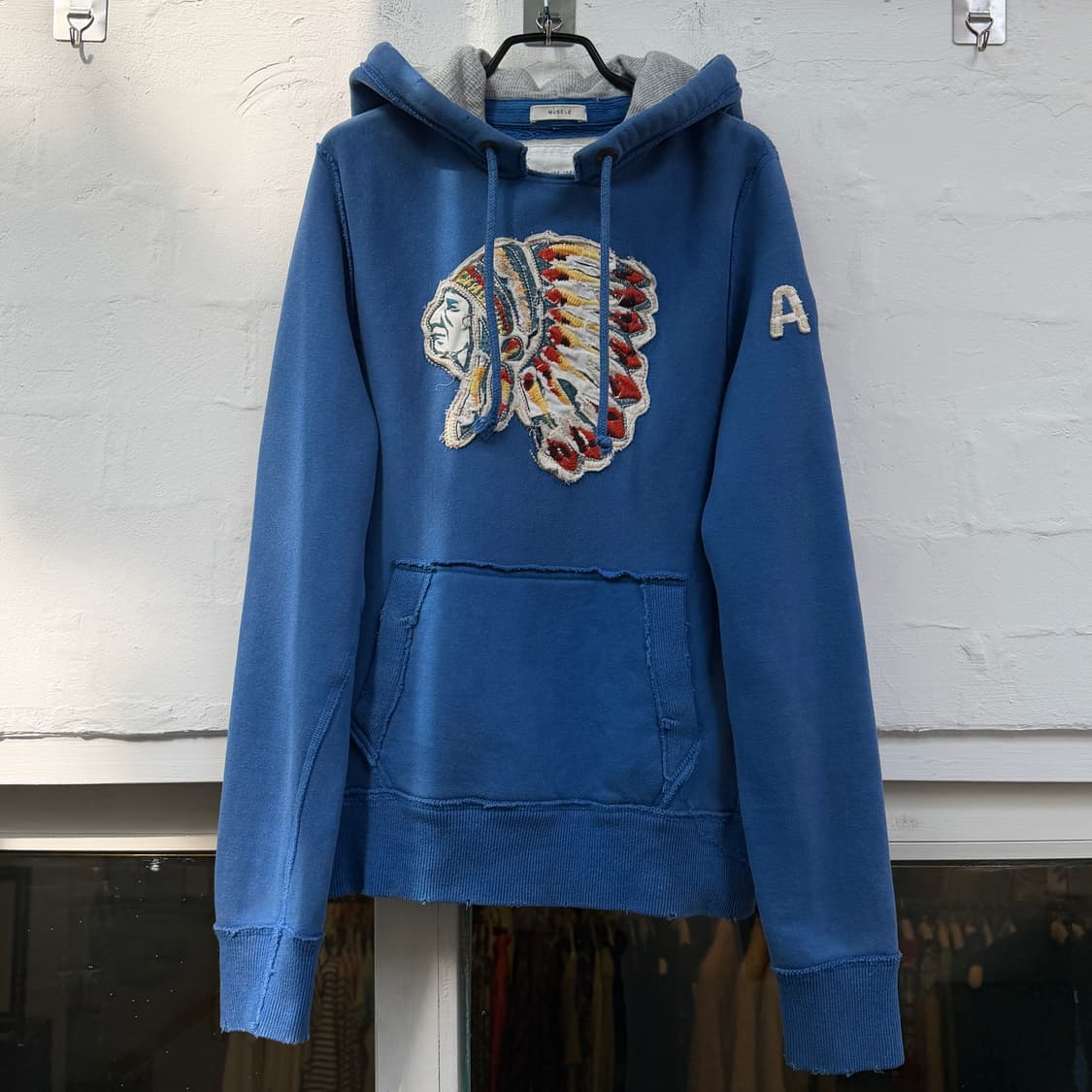 Abercrombie&Fitch 아베크롬비 인디언 자수패치 후드 S 상품이미지1