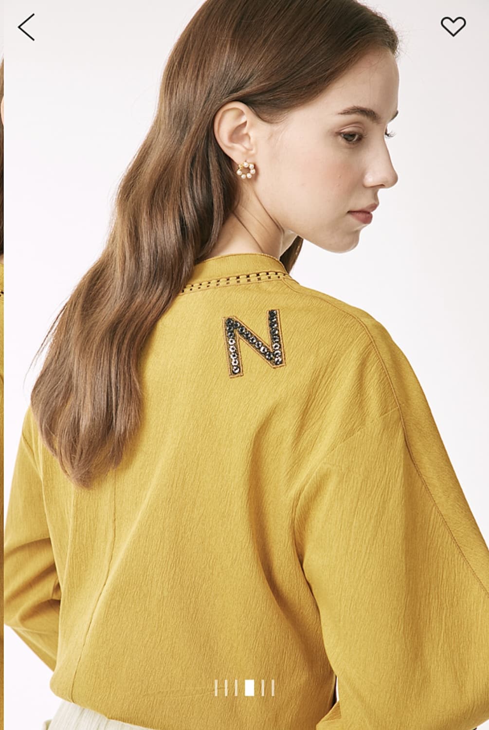 마인 비딩&시퀸 레터링 탑 55사이즈 상품이미지4