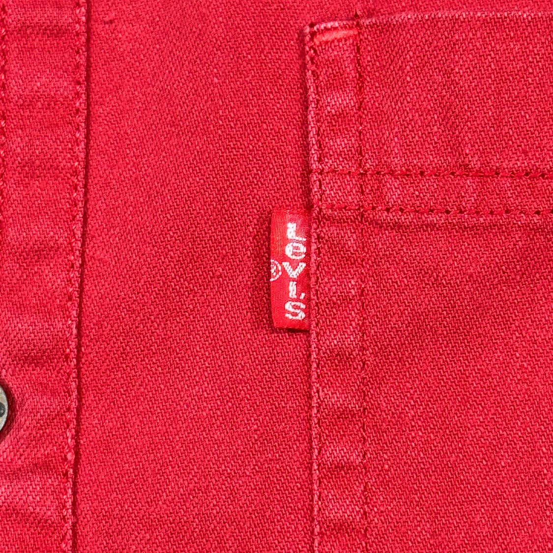 L) 리바이스 투포켓 워크 데님 셔츠 자켓 메탈 버튼 L83 상품이미지5