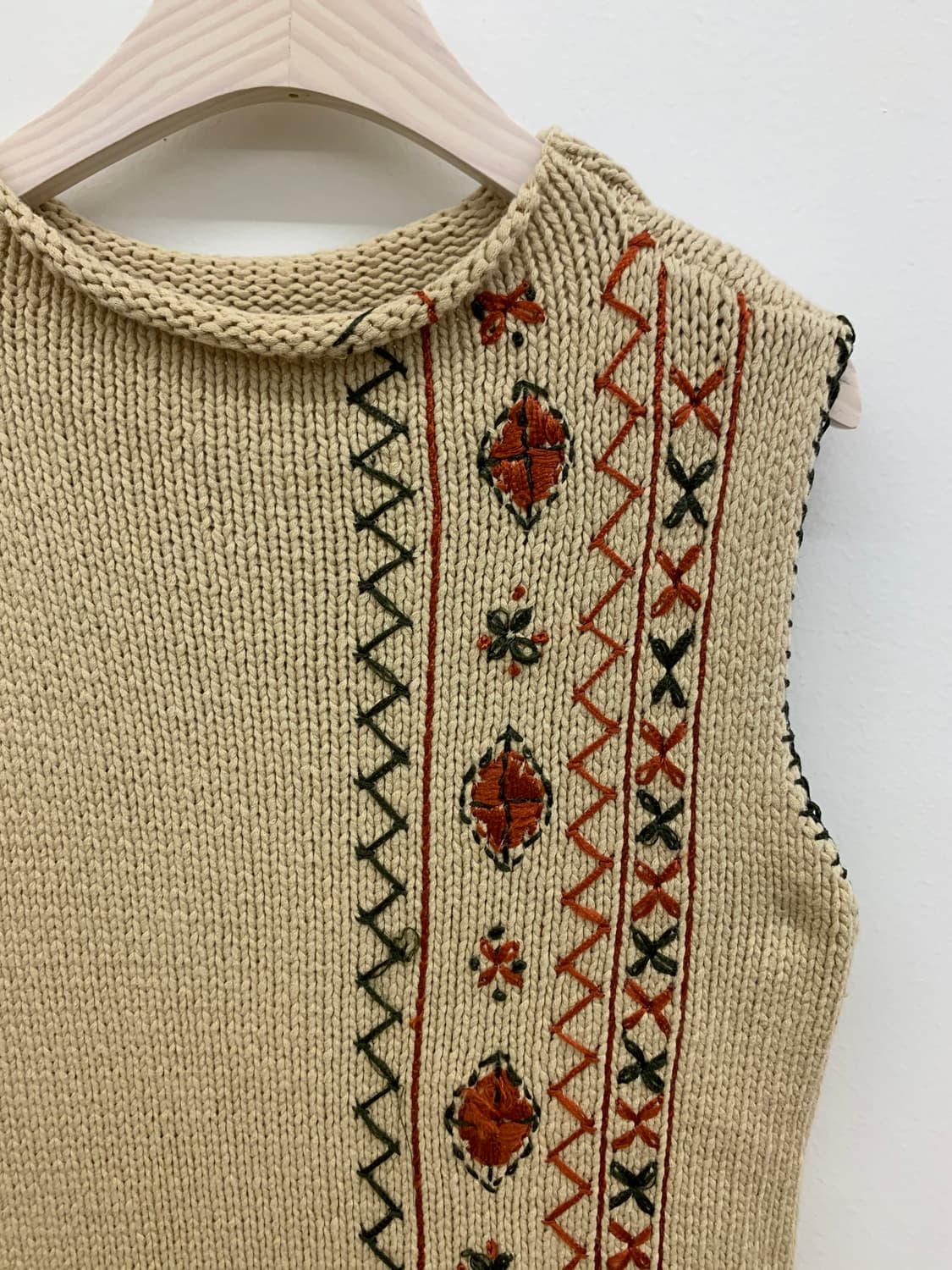 크로셰 니트 베스트 crochet knit vest 상품이미지2