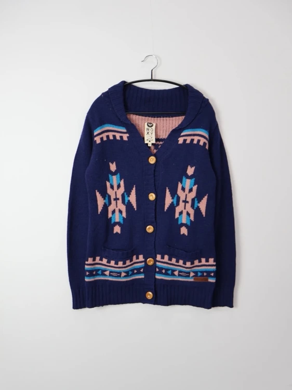 Roxy Wool Blend Pattern Cardigan 상품이미지3