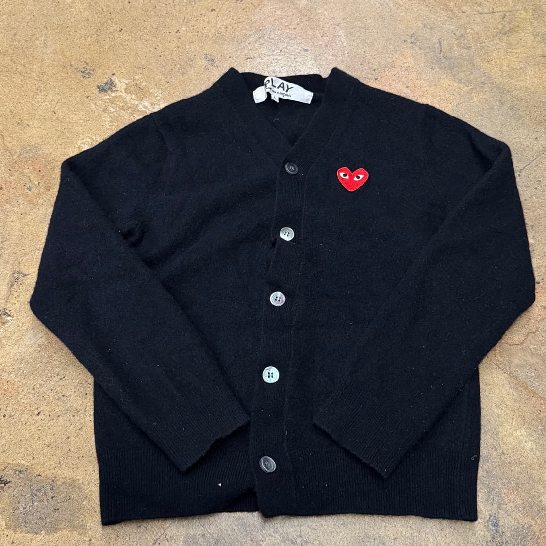 꼼데가르송 블랙 가디건 상품이미지2