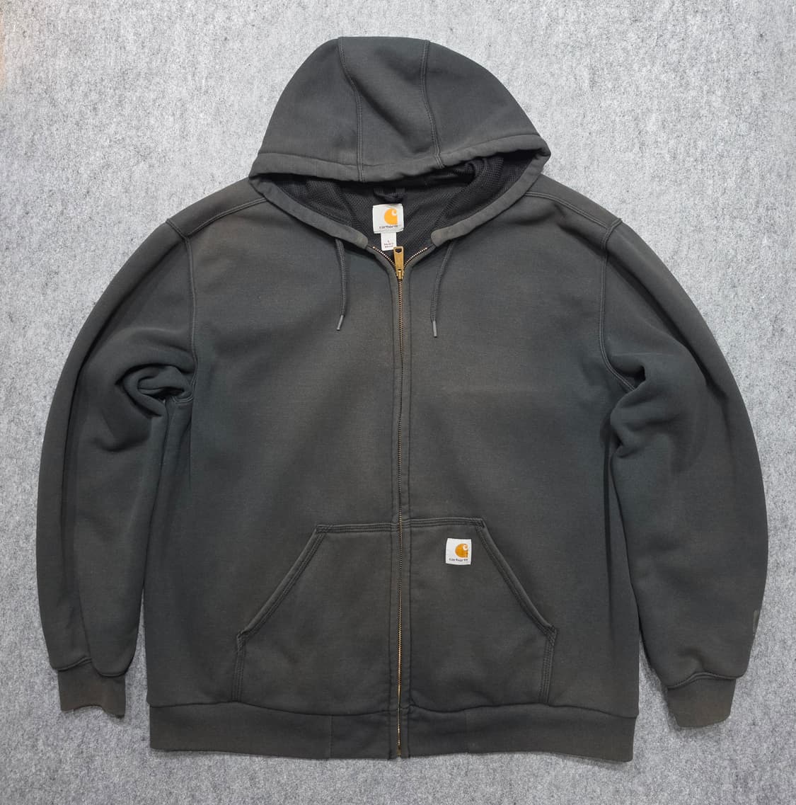 칼하트 써멀 레인디펜더 페이딩 워시드 후드집업 L 상품이미지1