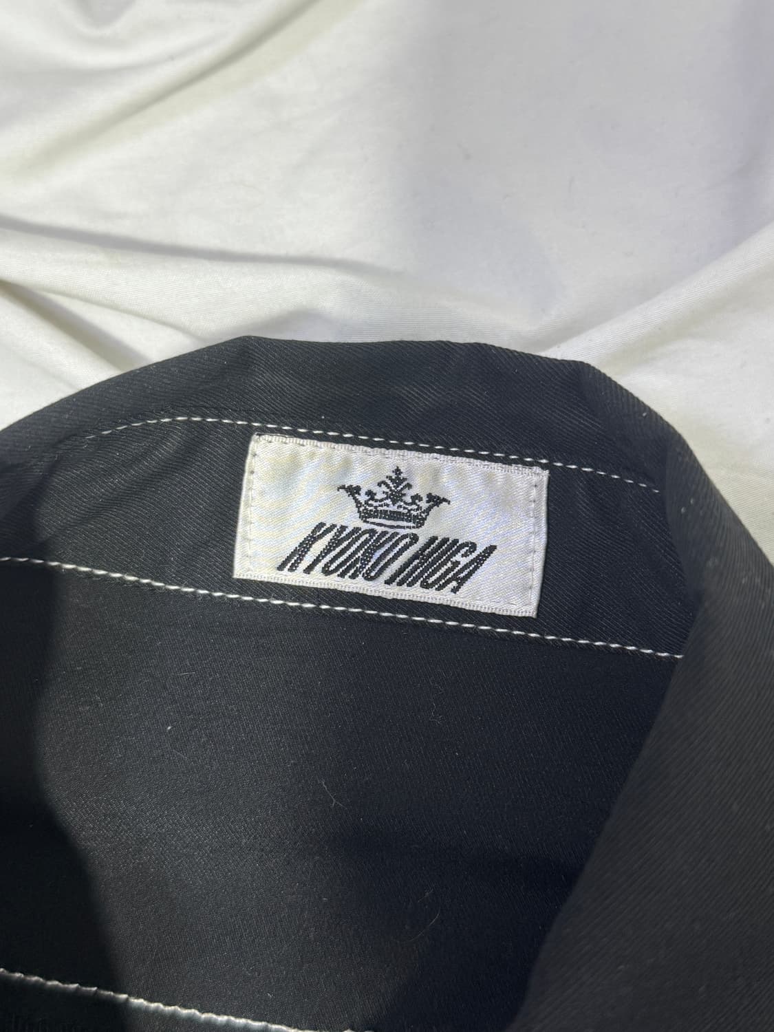 Kyoko huga 이중 버튼 셔츠형 롱 자켓 아방가르드 상품이미지8