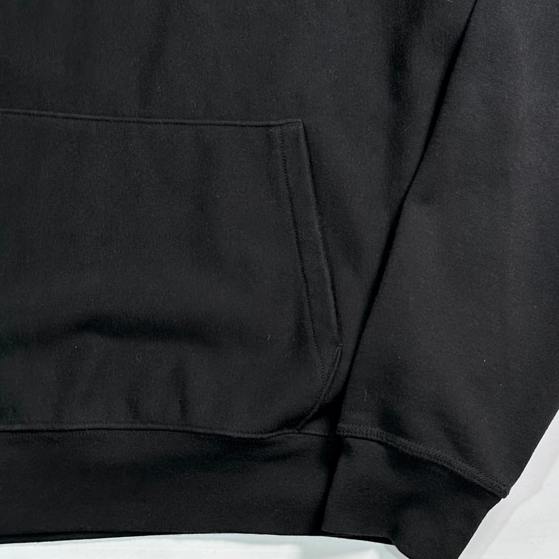 스투시 스탁로고 오버사이즈 블랙 후드티 상품이미지4