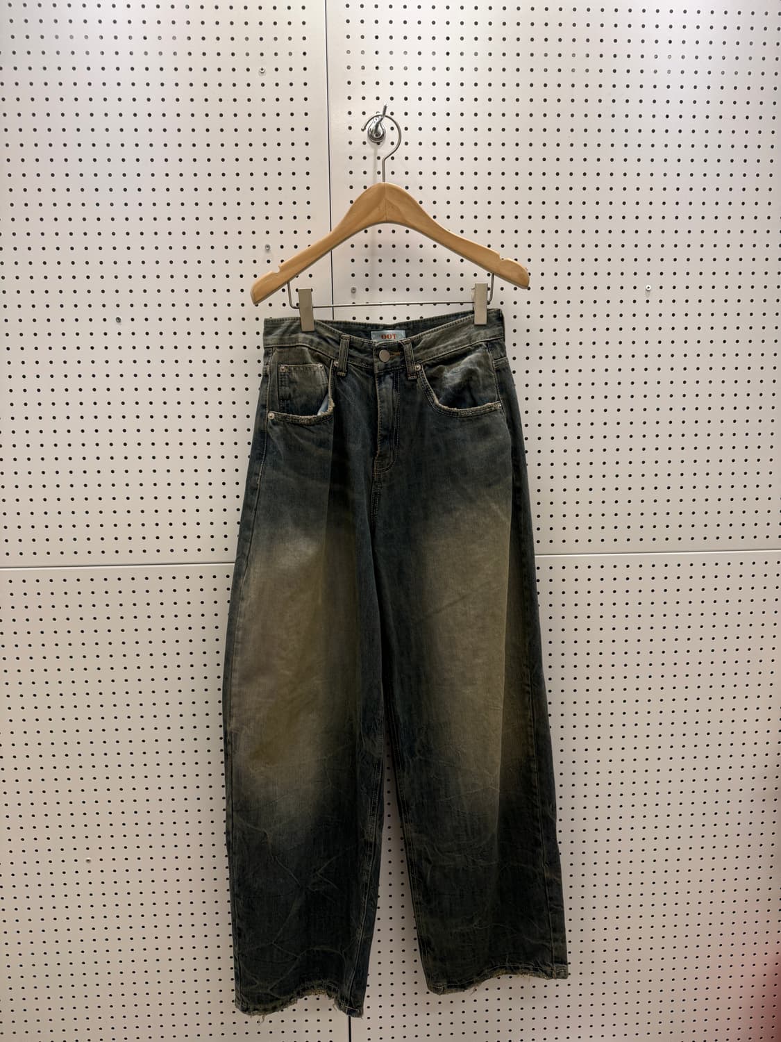 Oot 워싱 커브드 데님 팬츠 U645 상품이미지2