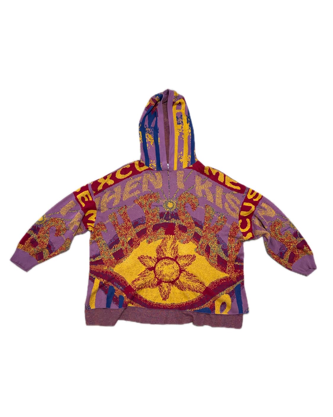 BLUEMARBLE graphic jacquard knit hoodie 상품이미지1