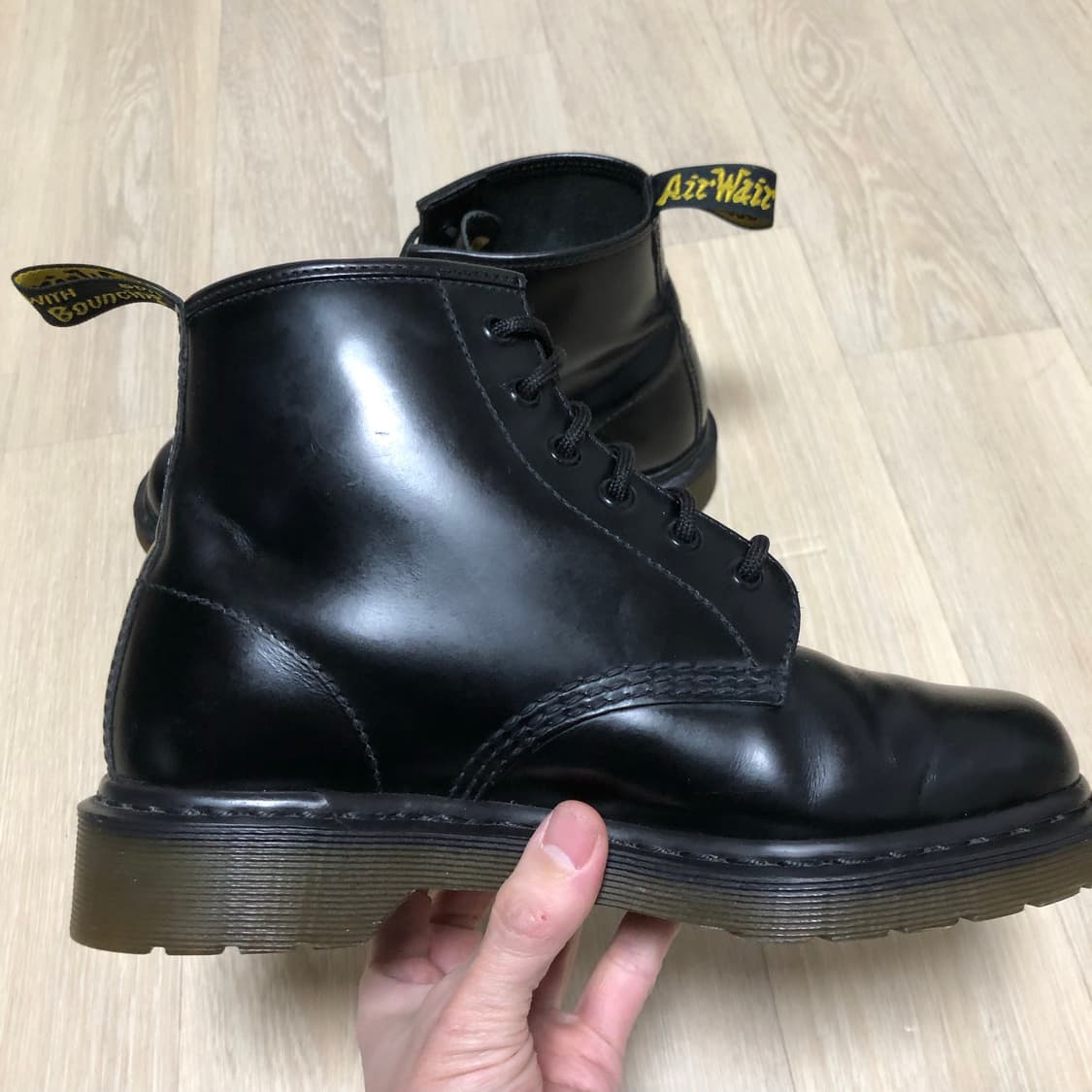 (250) 닥터마틴 Dr.martens 101 6홀 블랙 스무스 부츠 상품이미지2