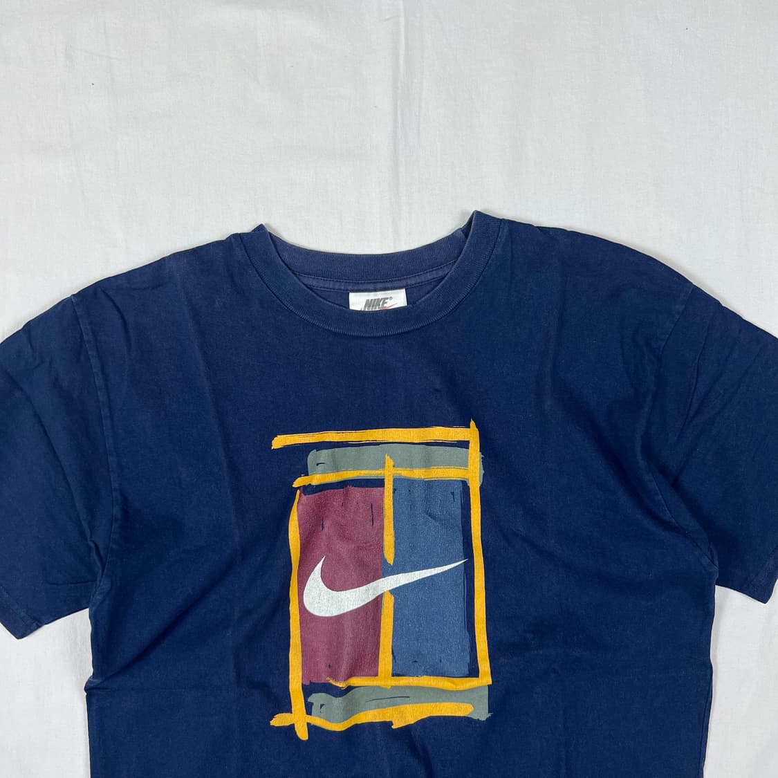 90‘s 나이키 nike 테니스코트 빅로고 반팔티 상품이미지2