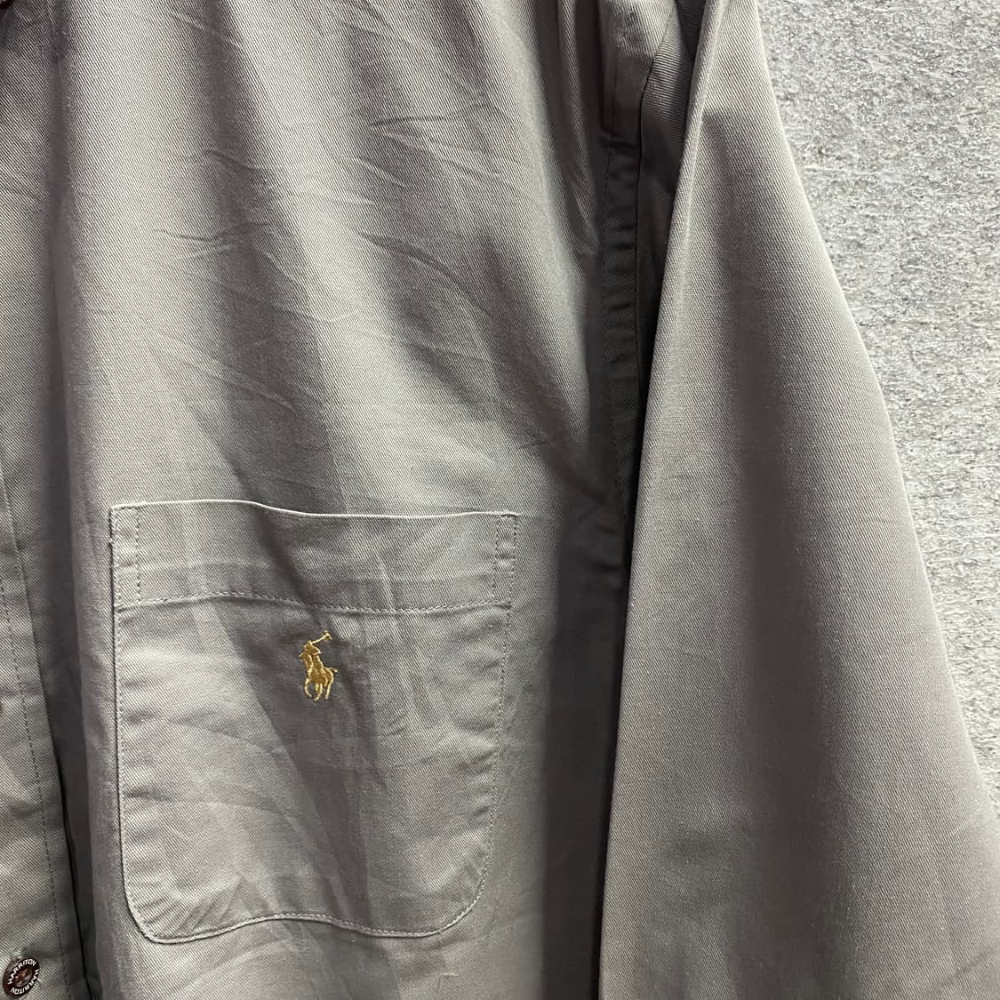 폴로 랄프로렌 자수로고 클래식핏 그레이 셔츠 B3764 상품이미지3