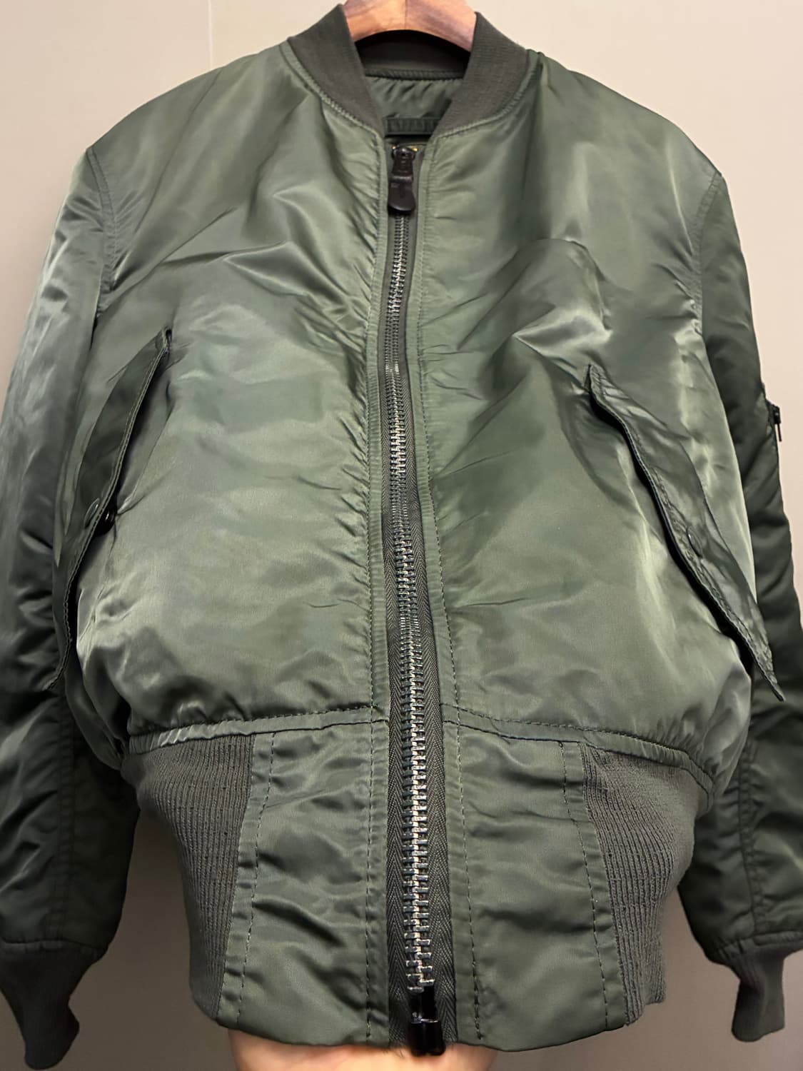 (M~L)90s USA ALPHA 알파인더스트리 빈티지 ma-1 항공점퍼 상품이미지5