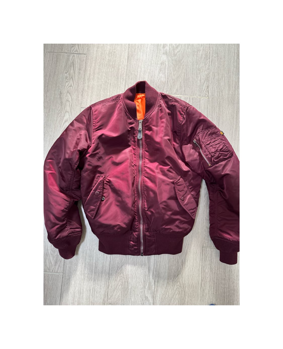 알파인더스트리 ma1 버건디 상품이미지1