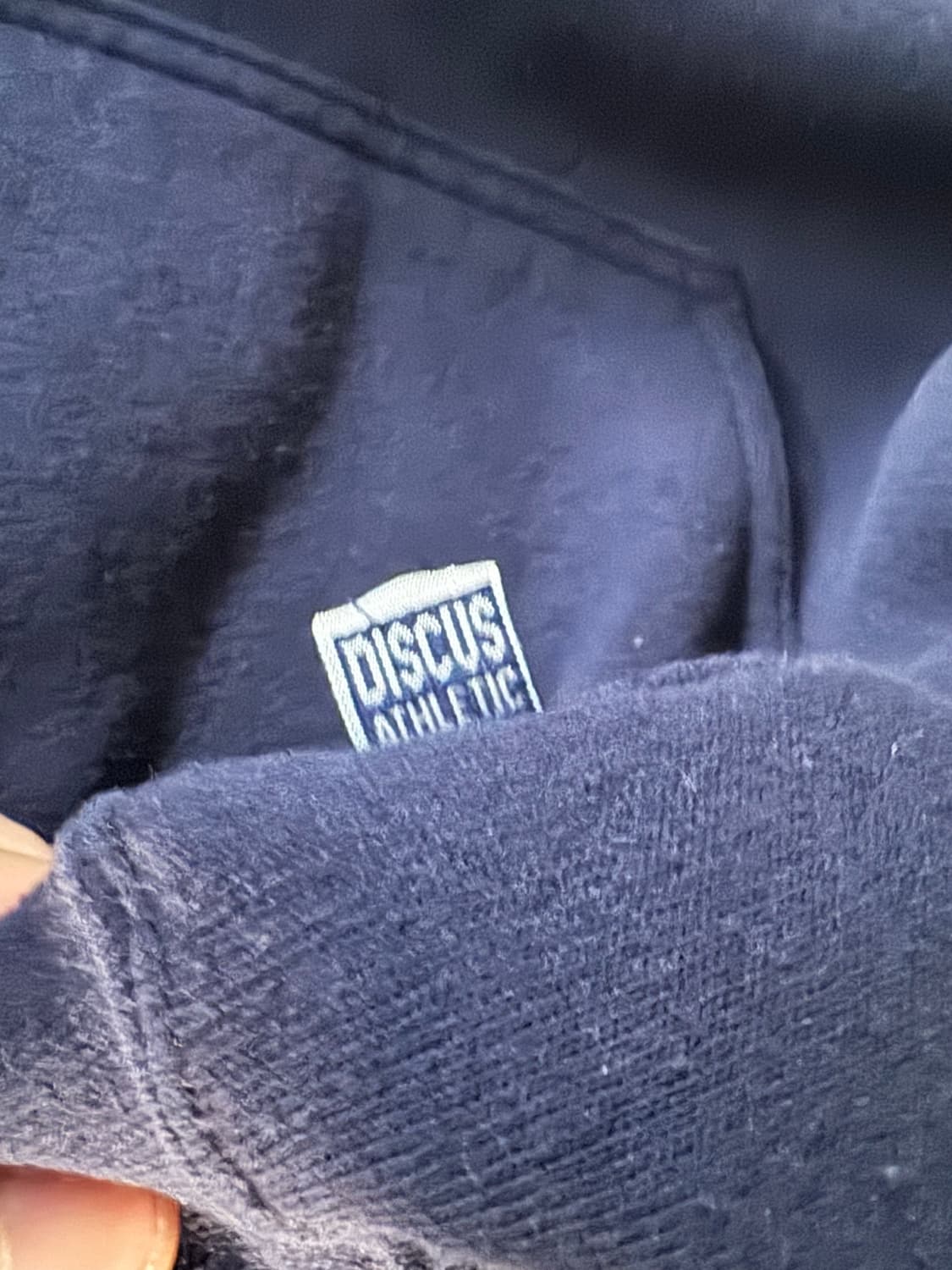 빈티지 블랭크 네이비 노 심 후드 상품이미지3