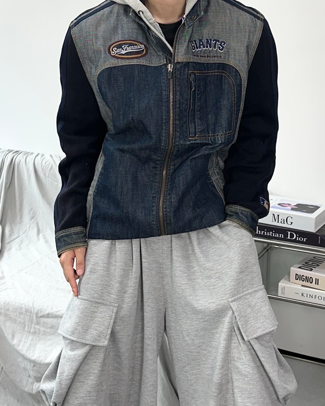 MLB 00s 센프란시스코 자이언츠 데님 청자켓 L 상품이미지2