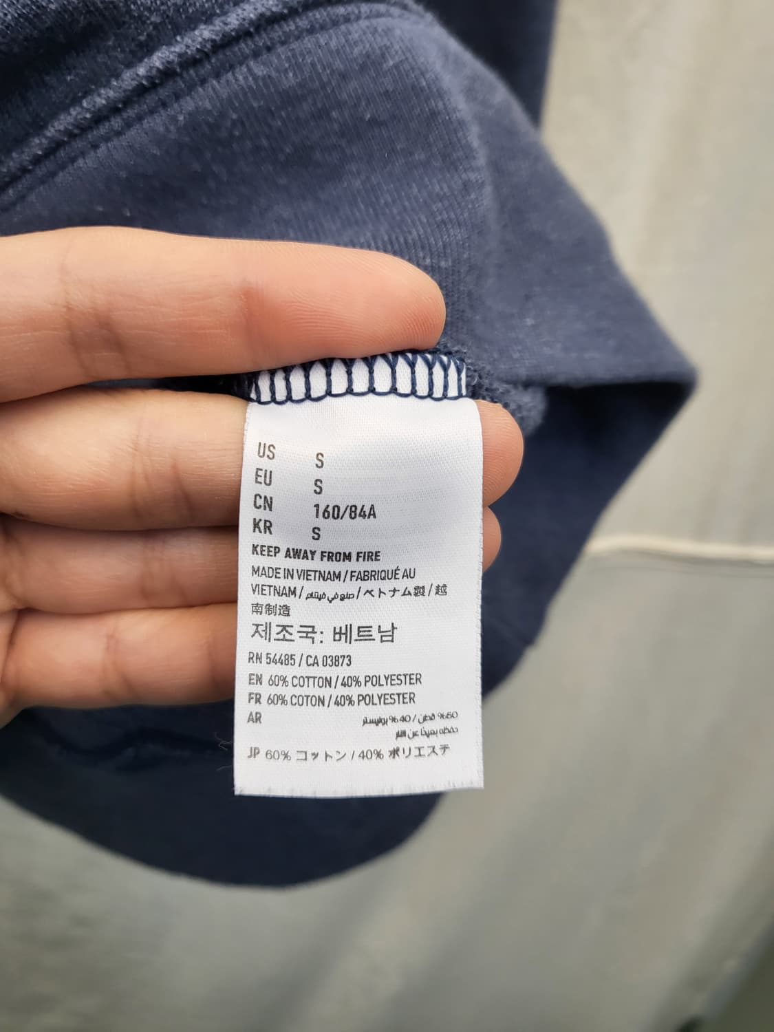 아메리칸이글 로고 네이비 후드티 상품이미지4