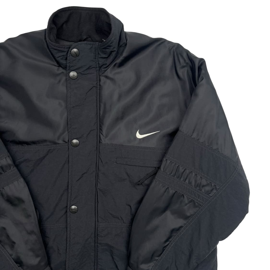 90s 나이키 올드스쿨 스우시 블랙 패딩 자켓 XL 상품이미지2