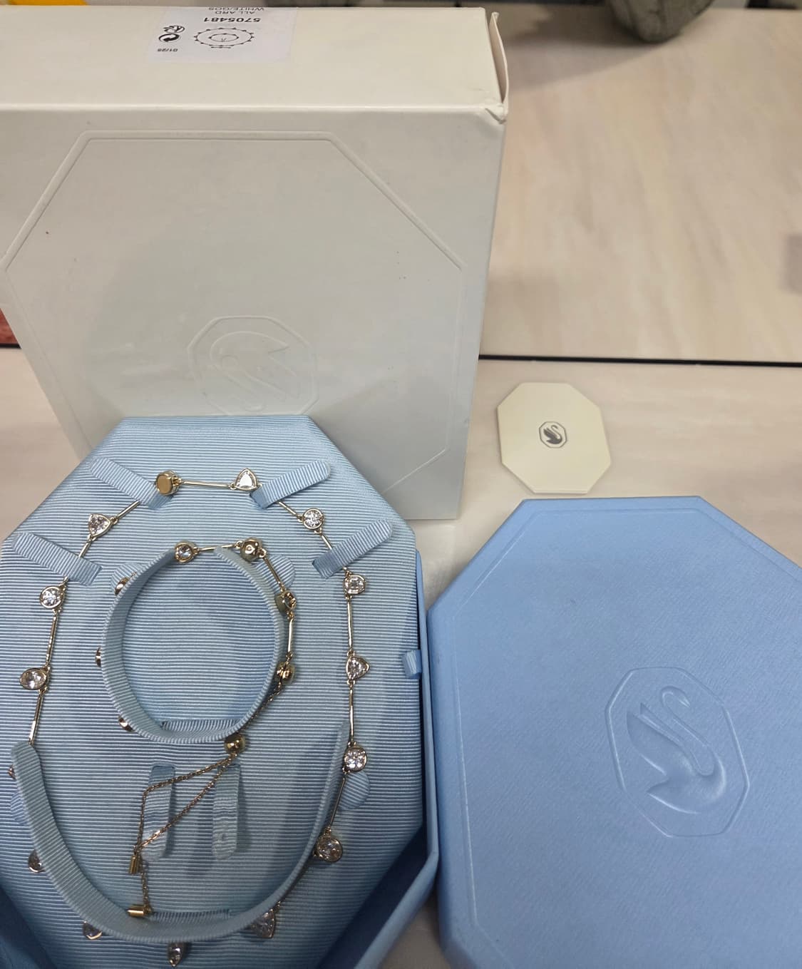 정가60만~새제품)스와로브스키 르세라핌 림버목걸이+팔찌 멀티스타일 정품 상품이미지7