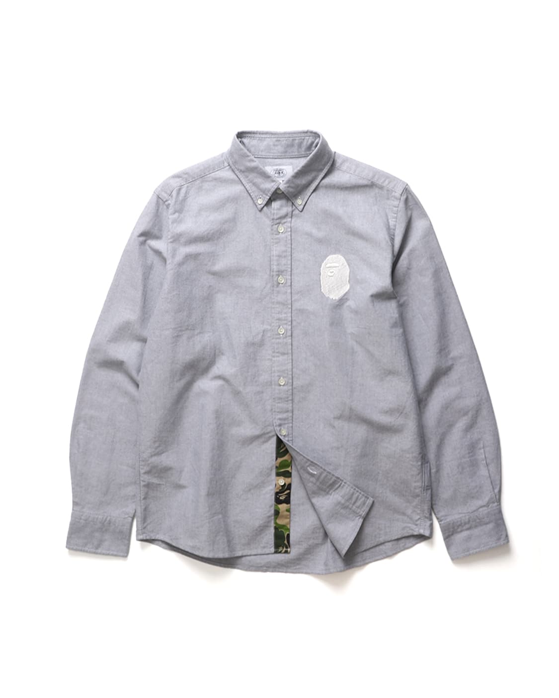A BATHING APE Ape Head Oxford BD Shirt 상품이미지1