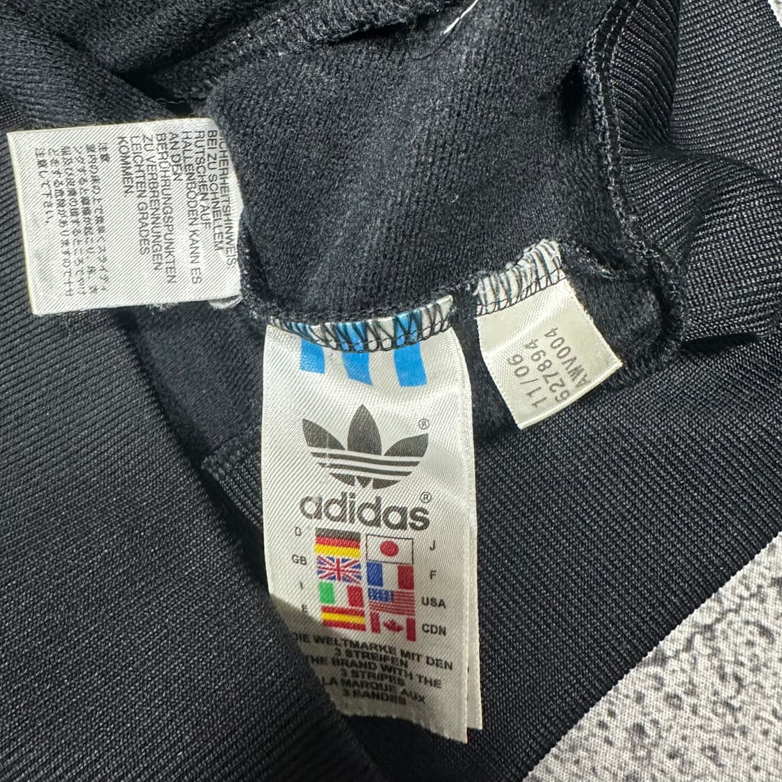 ✨ (바배) 아디다스 미주리 삼선 파이핑 검흰 희귀 트랙탑 져지 상품이미지4