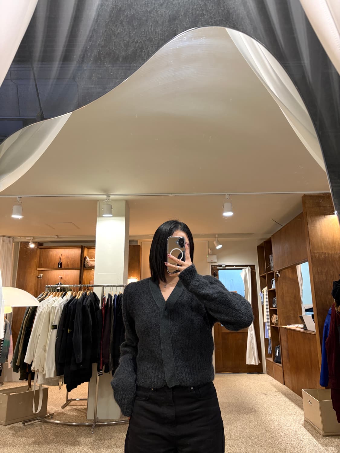 아모멘토 모헤어 가디건 상품이미지2