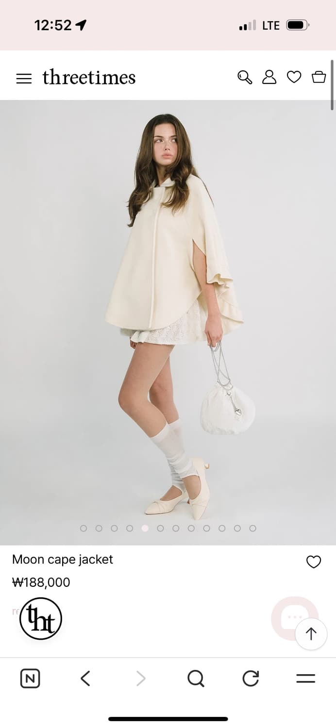 쓰리타임즈 문 케이프 자켓 코트 상품이미지2