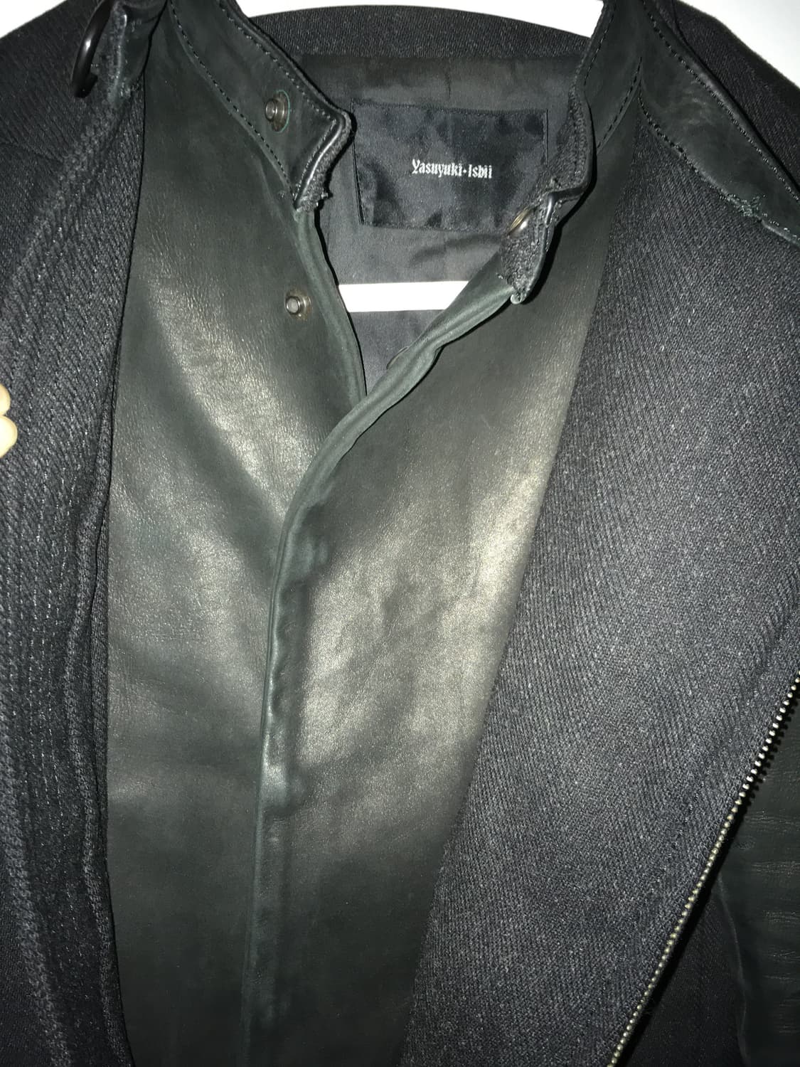Yasuyuki Ishii leather sleeves jacket 상품이미지8