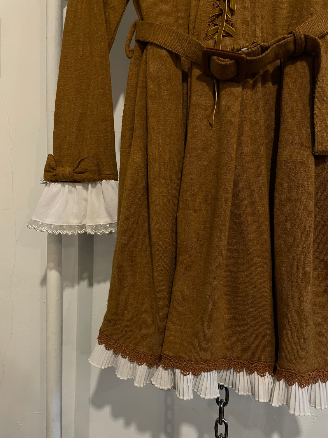 liz lisa 리즈리사 레이스 리본 스트랩 브라운 원피스 러블리 갸루 상품이미지4