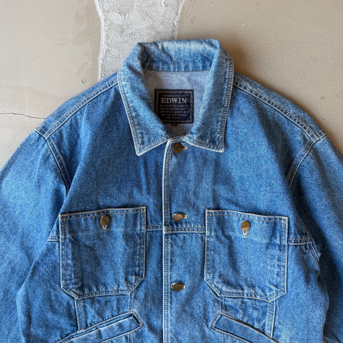 에드윈 데님 트러커 자켓 상품이미지1