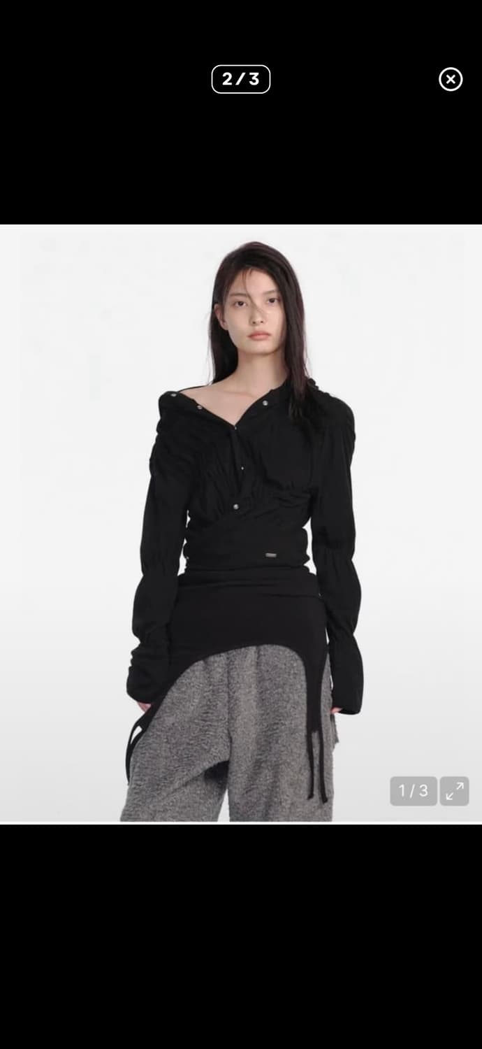 세릭 셔링 후드 가디건 상품이미지1