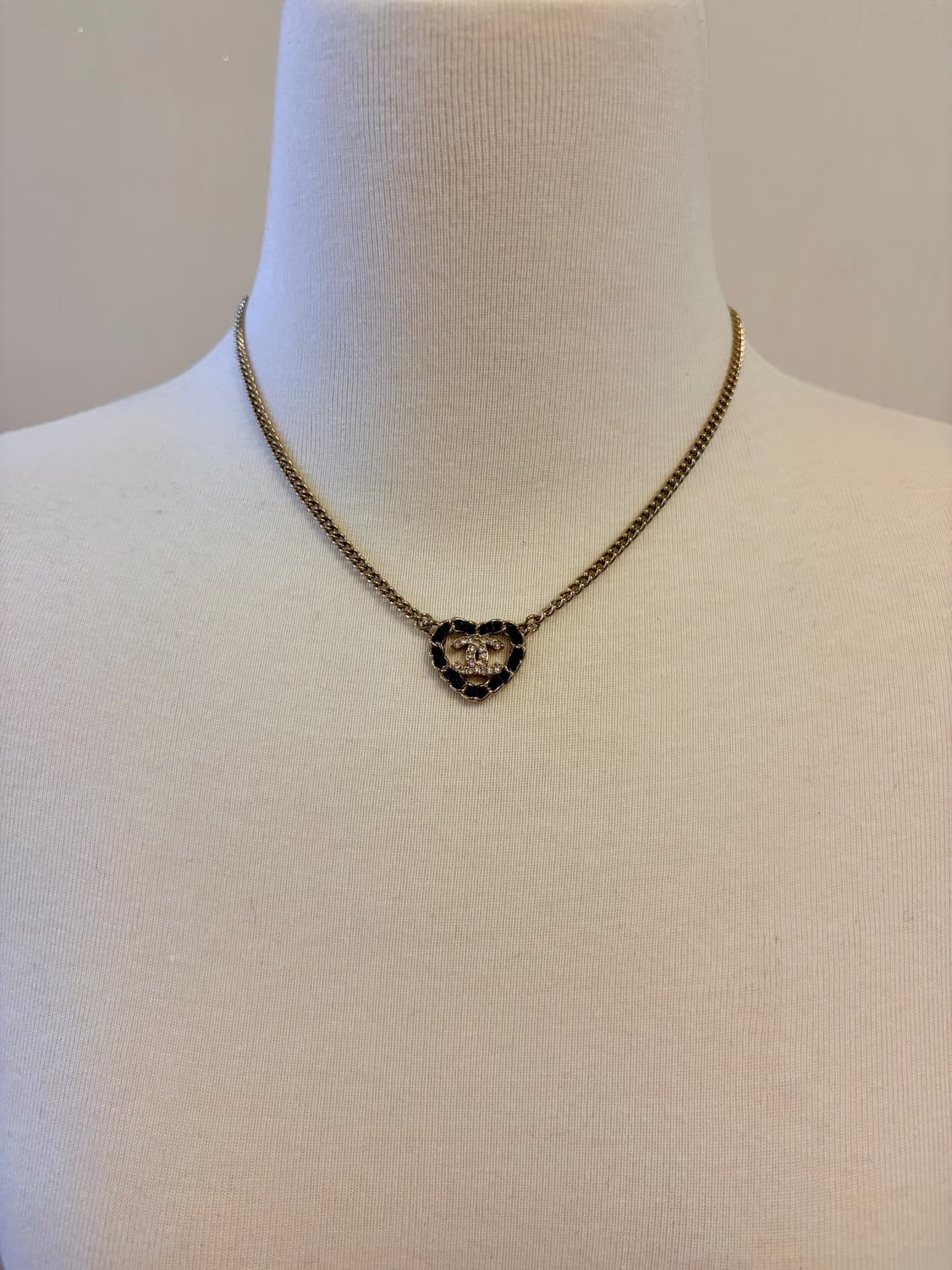 샤넬 가죽체인하트 체인목걸이 업사이클링 상품이미지7