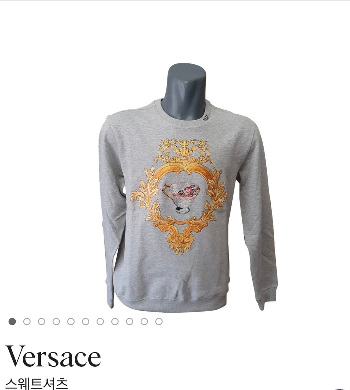 베르사체 디즈니 맨투맨 그레이 L 상품이미지1