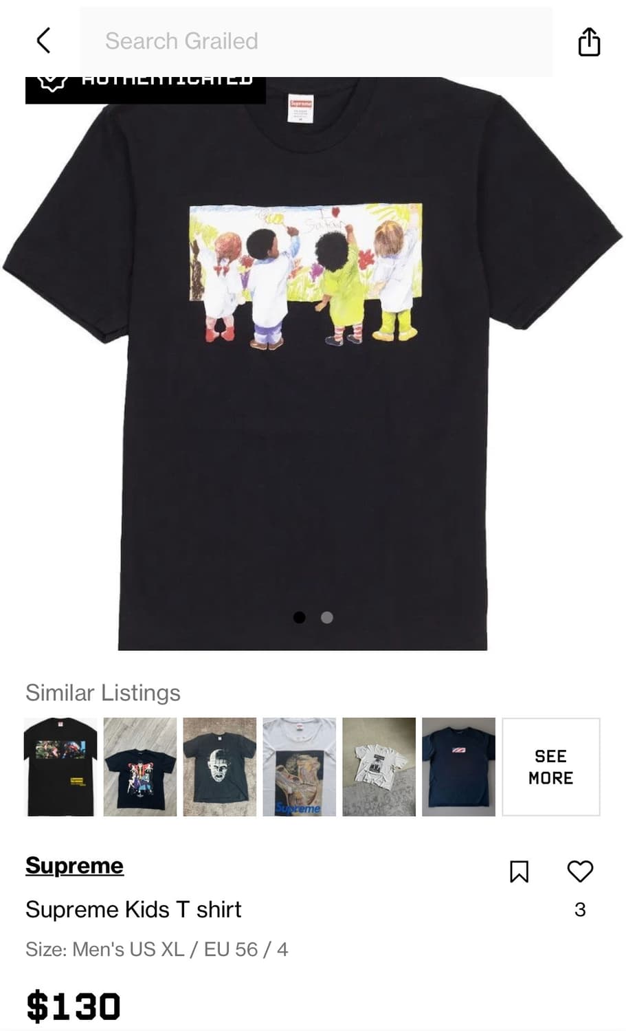 슈프림 사탄키즈 반팔 티셔츠 19ss (L) 상품이미지7