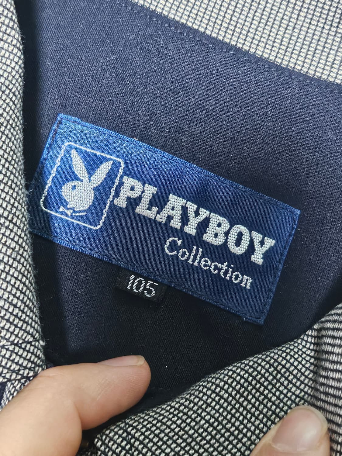 90s y2k 플레이보이 블루종 자켓 105 상품이미지3