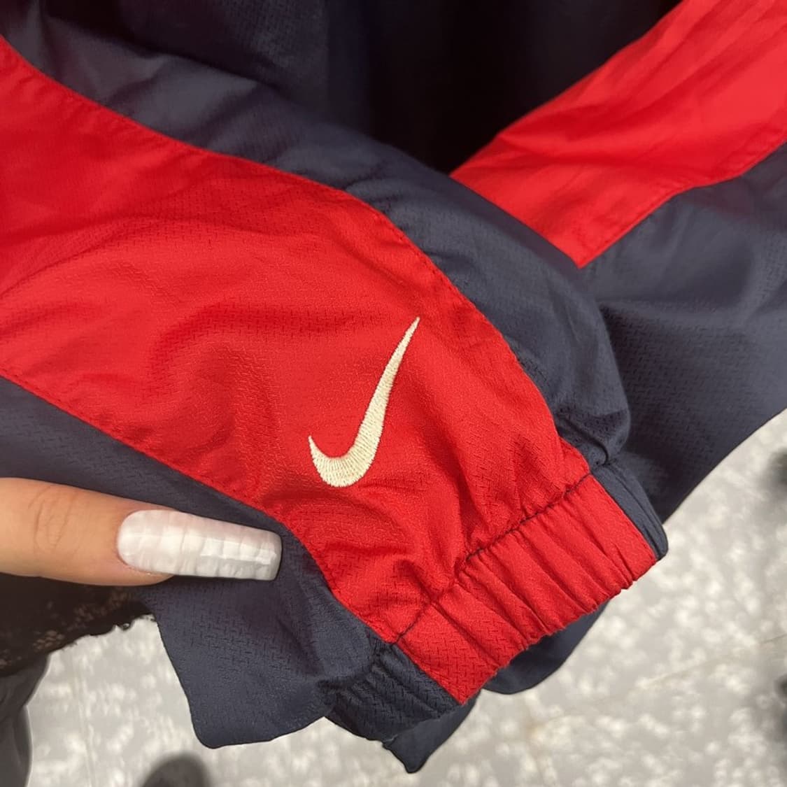 나이키 올드스쿨 레트로 배색 바람막이 자켓 L C10921 상품이미지7