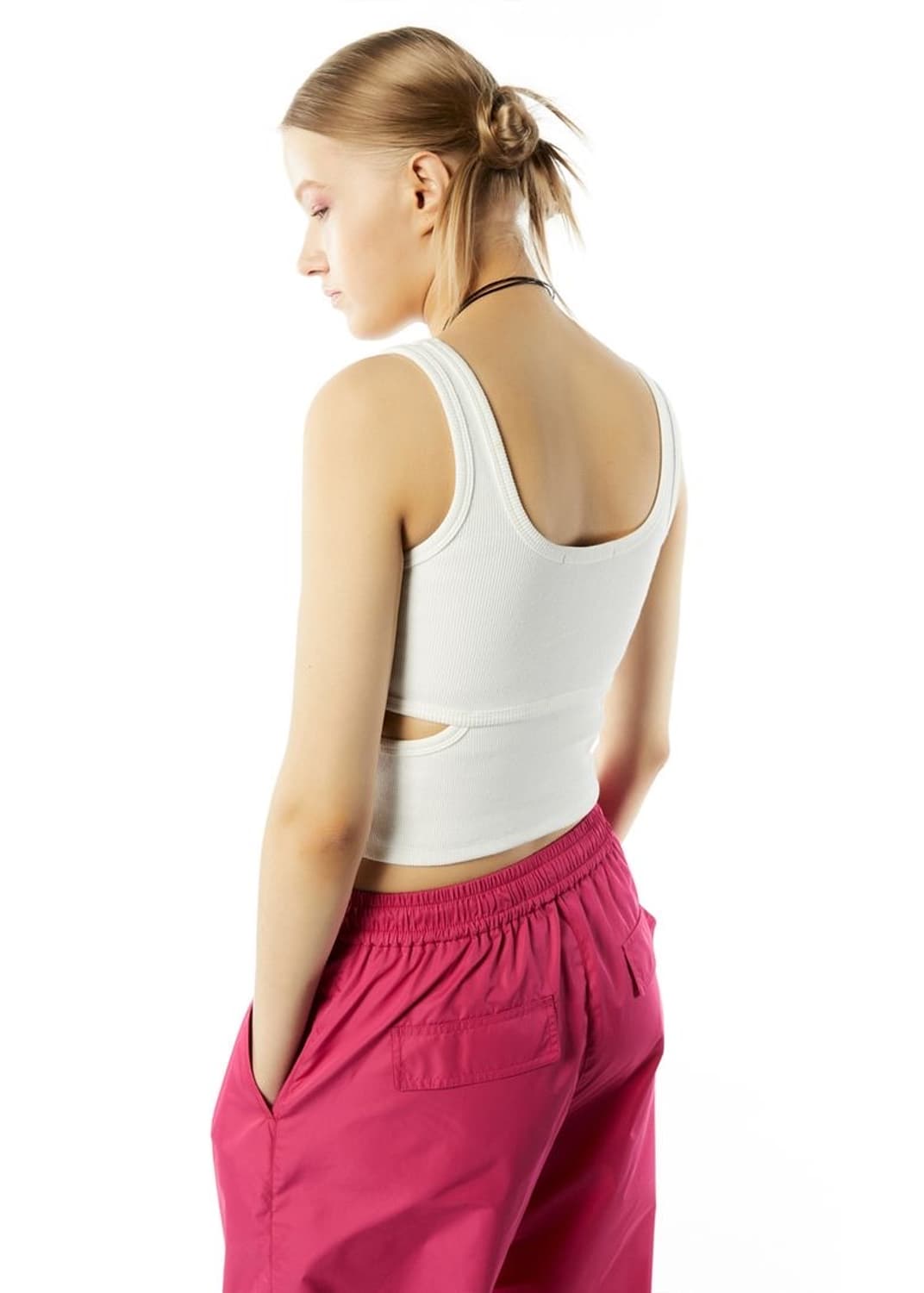 *해외출국으로 판매중단예정* Lcdc 컷아웃 슬리브리스 블랙 상품이미지4