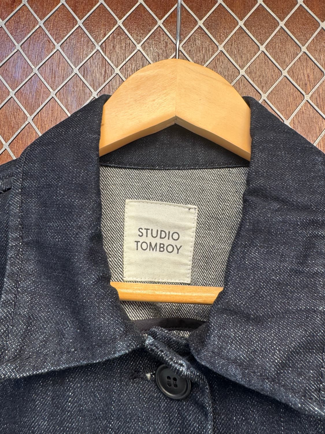 스튜디오 톰보이 생지 데님 와펜 포켓 패치 워크 자켓 F 상품이미지3