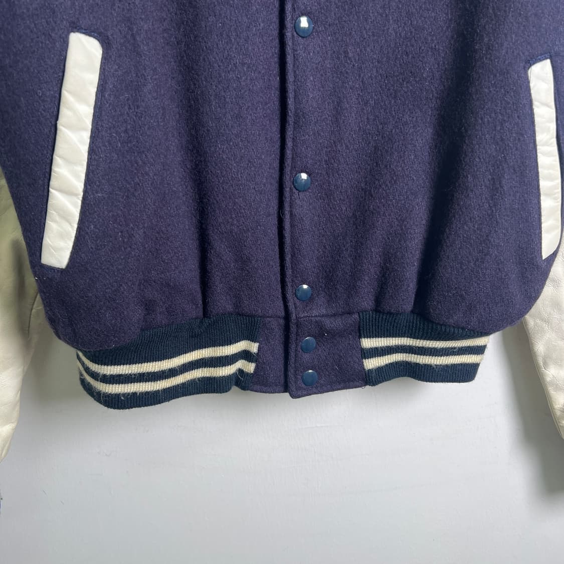 90's usa 오리지널 빈티지 MLB 양키스 바시티 자켓 M 상품이미지5