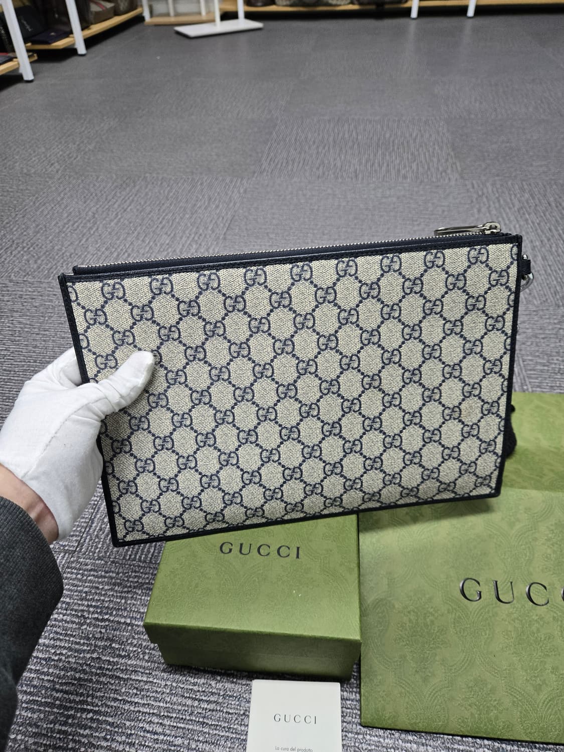 [특가][정품] 구찌 인터로킹 클러치백 상품이미지2