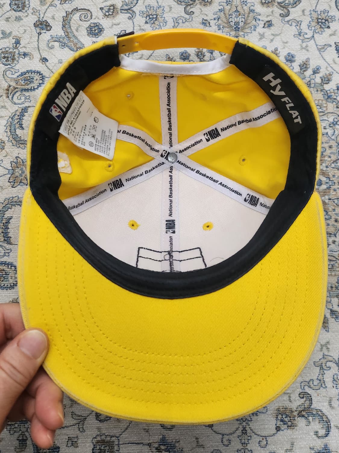 NBA 골든스테이트 워리어스 옐로우 볼캡 S 상품이미지6