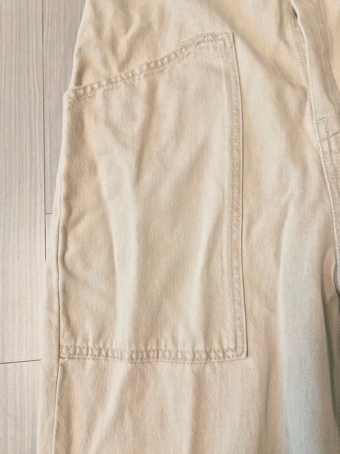 [새상품] 자라(ZARA) 코튼 멜빵 오버롤 (크림/아이보리) 상품이미지4