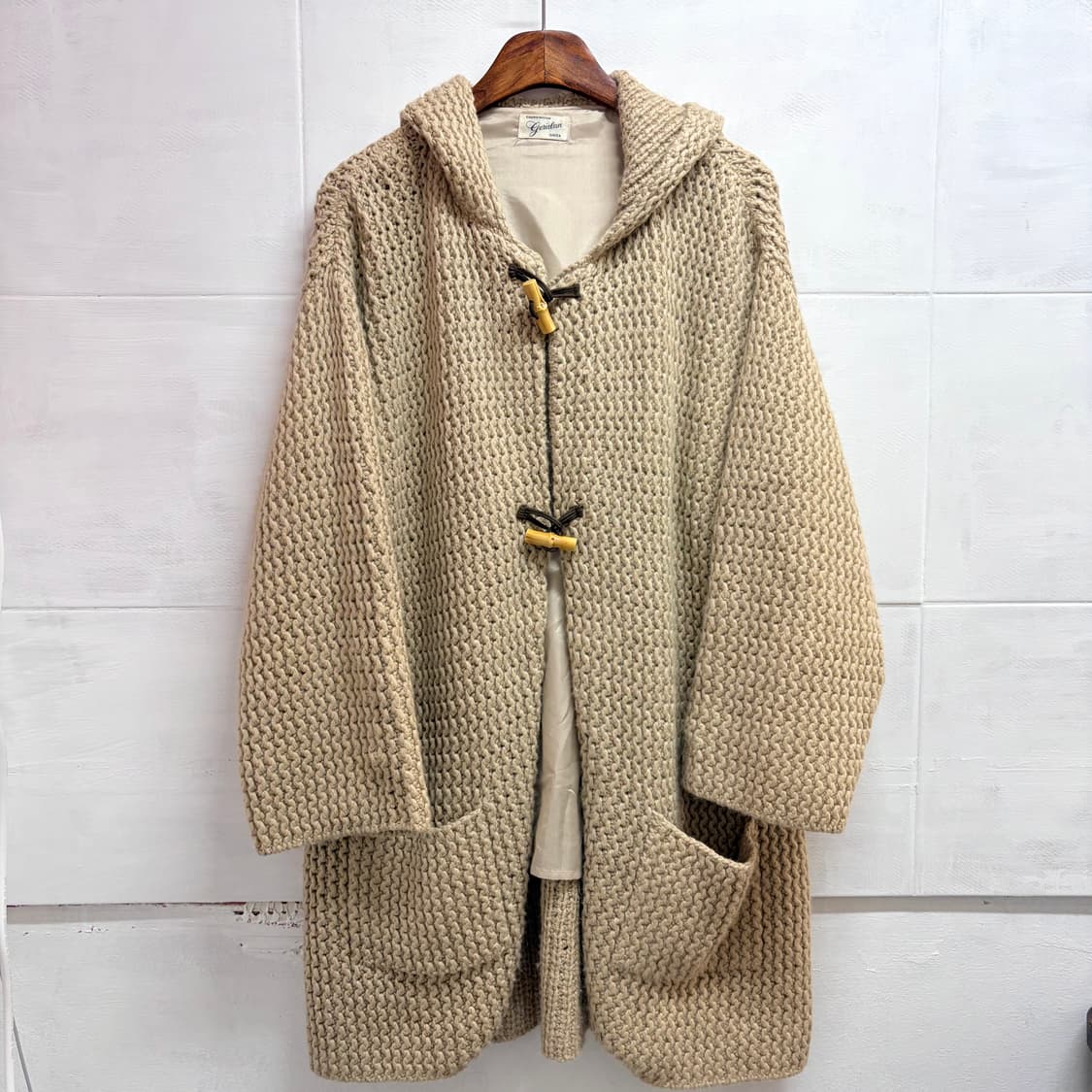 떡볶이 울 니트 모리걸 오버핏 후드 가디건  상품이미지1