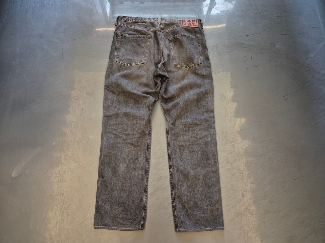 캐피탈 14oz 블랙데님5p 몽키 시스코 젬스톤 데님 팬츠 상품이미지2