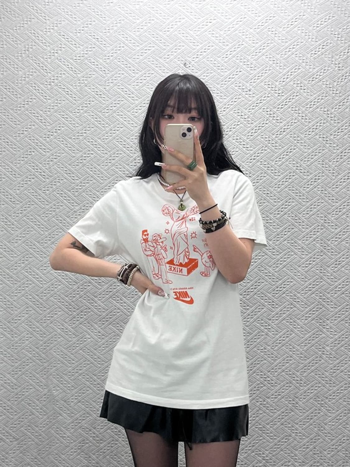 나이키 빈티지 스트릿 키치 빅토리 니케 여신 반팔티 M C11371 상품이미지2