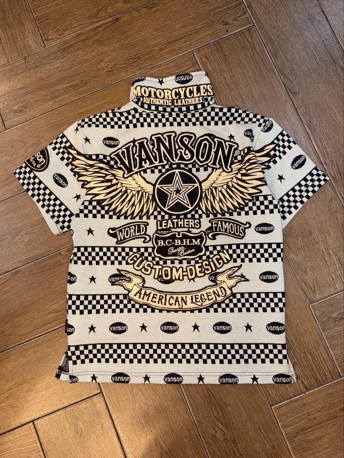 밴슨 자수 스트라이프 대대장 피케 니트 티셔츠  상품이미지9