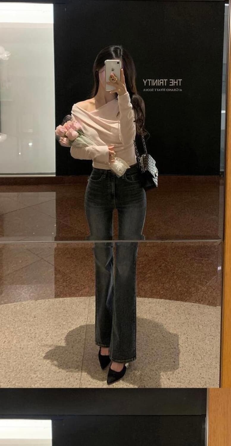 파스텔타임 부츠컷 팬츠 상품이미지1