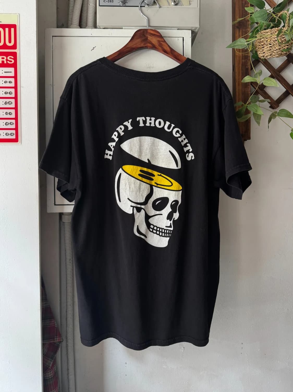 [L]Goodiebrand 블랙 스컬 프린팅 티셔츠 상품이미지1