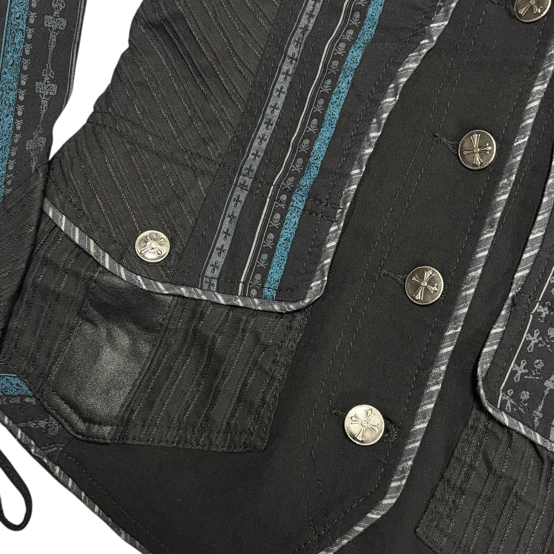 오즈온 오즈크로스 ozz croce 레이스 아일렛 디테일 고딕 자켓 상품이미지4