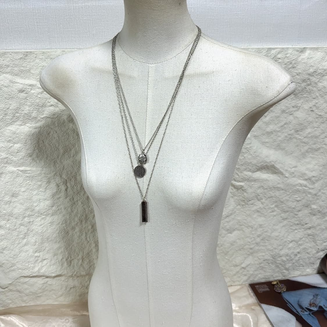 빈티지 고딕 레이어드  목걸이 상품이미지1