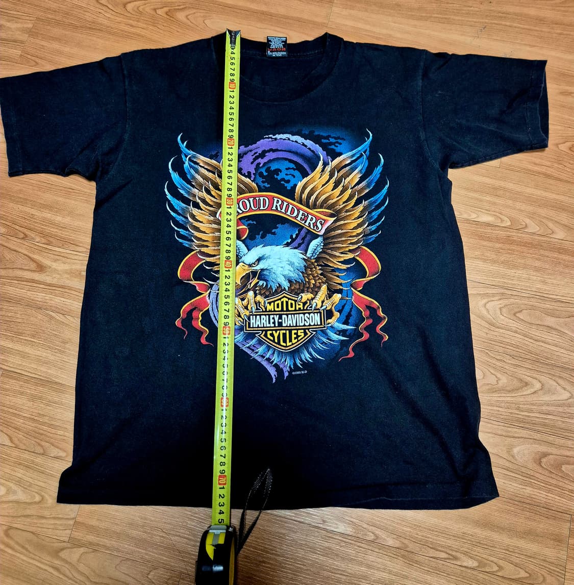빈티지 90s 할리데이비슨 Proud riders 티셔츠 상품이미지2